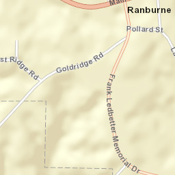 Ranburne Alabama Street Map