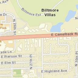 Biltmore Villas Arizona Street Map