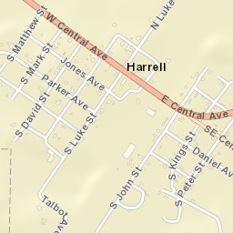 Harrell Arkansas Street Map