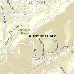Altamont Park Alabama Street Map