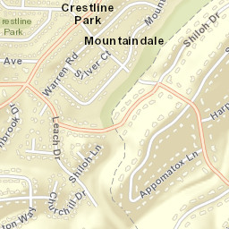 Mountaindale Alabama Street Map