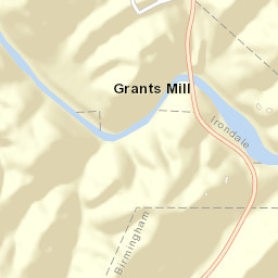 Grants Mill Alabama Street Map