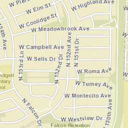 15161 West Turney Avenue, Goodyear Street Map
