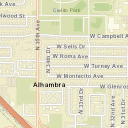 Alhambra Arizona Street Map