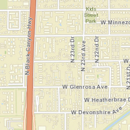 4500-4530 N 23rd Ave Phoenix AZ Street Map