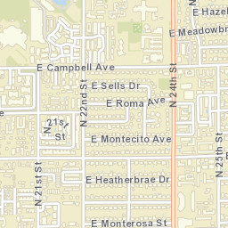2243-2249 E Campbell Ave Phoenix Street Map