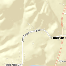 Toadvine Alabama Street Map