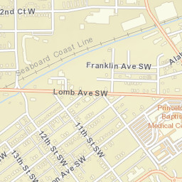 201-209 12th Street West, Birmingham, AL Street Map