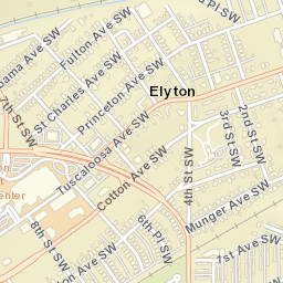 Elyton Alabama Street Map