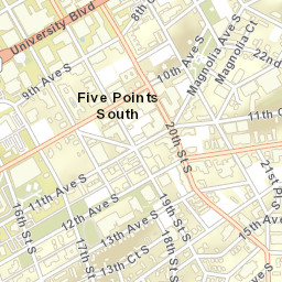 Five Points South Alabama Street Map