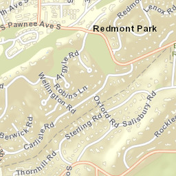 Redmont Park Alabama Street Map
