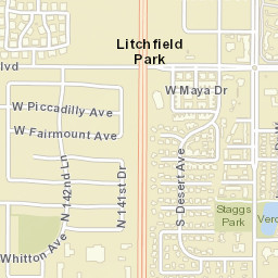 101 West Wigwam Boulevard, Litchfield Park Street Map