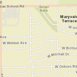 Maryvale Terrace Arizona Street Map