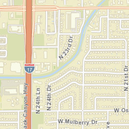 A and F Trailer Park Arizona Street Map