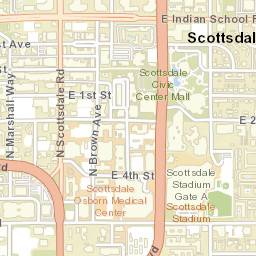7324-7360 East Scottsdale Mall, Scottsdale Street Map