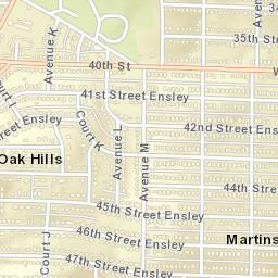 Martins Alabama Street Map