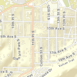 Cullom Place Alabama Street Map