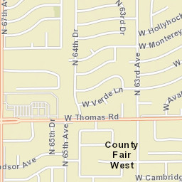 County Fair West Arizona Street Map