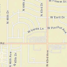 Parkwood Arizona Street Map