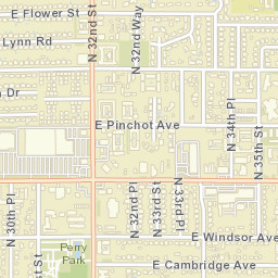 2829-2899 N 32nd St Phoenix AZ Street Map