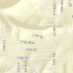 Cedarbrook Forest Alabama Street Map