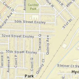 Hyde Park Alabama Street Map
