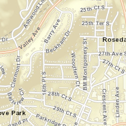 Grove Park Alabama Street Map