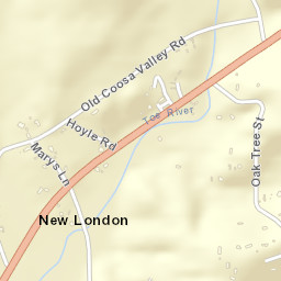 New London Alabama Street Map