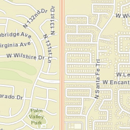 Rancho Santa Fe, Avondale, AZ, USA Street Map
