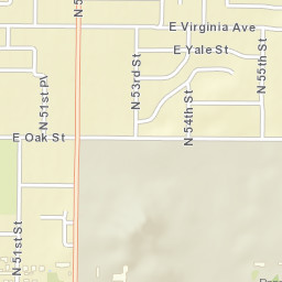 5232-5298 E Oak St Phoenix AZ Street Map
