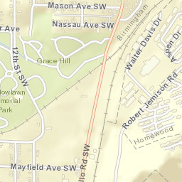 Spaulding Alabama Street Map