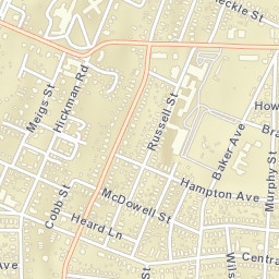 Augusta, Georgia Street Map