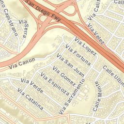 Capistrano Beach California Street Map