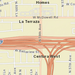 Centura West Arizona Street Map