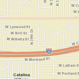 Catalina Village Arizona Street Map