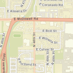 Big Palm Trailer Park Arizona Street Map