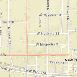 100-198 West St, New Boston, TX 75570 Street Map