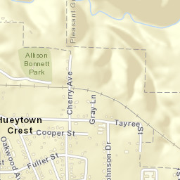 Hueytown Crest Alabama Street Map