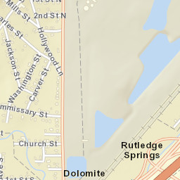 Rutledge Springs Alabama Street Map