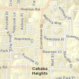 3125 Valley Park Drive, Birmingham, AL Street Map
