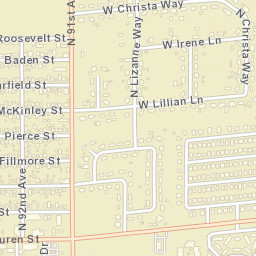 J and M Trailer Park Arizona Street Map