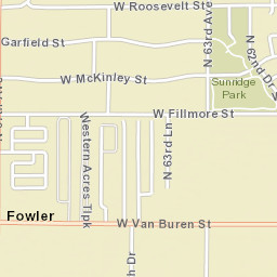Fowler Arizona Street Map