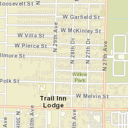 Trail Inn Lodge Arizona Street Map