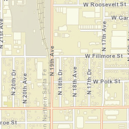 DeLuxe Trailer Court Arizona Street Map