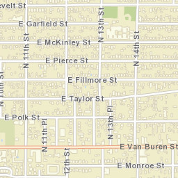 1320 East Van Buren Street, Phoenix, AZ Street Map