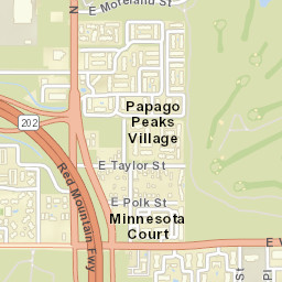 Papago Peaks Village Arizona Street Map