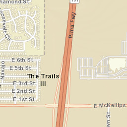 The Trails III Arizona Street Map