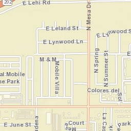 Kay-Bee Mobile Villa Arizona Street Map