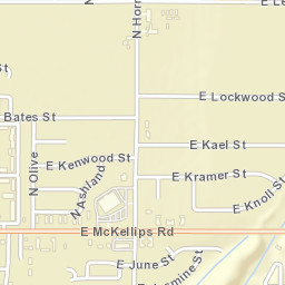 Lehi Arizona Street Map