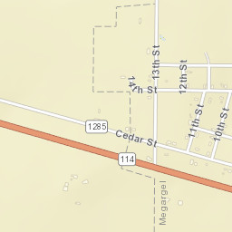 257-317 Cedar Street, Megargel, TX 76370 Street Map